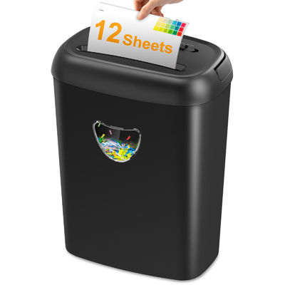 Yüksek hacimli çapraz kesimli CD kredi kartı 12 sayfa A4 Ticari Kağıt Kırıcı 25L Bin Kapasitesi ile CD228P