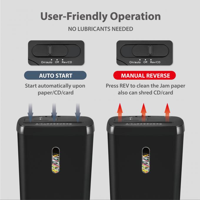 SD108P Kart Çizgi 8 Sayfa A4 CD Kredi Kartı Kağıt Çöpçü Makinesi Ofis Ev Çöpçüleme 3