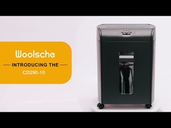 CD290P 10 sayfa Micro Cut Heavy Duty iş kağıdı 18Liter çekilebilir kutu kağıt parçaları ile CD parçalayıcı