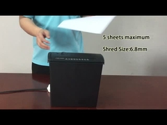 S606B şerit kesilmiş kağıt parçalayıcı makine 6.8mm parçalayıcı boyutu 5 kağıt A4