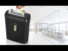 SD108P ev ve ofis için 11L sepete bin ile çizgi kesme kağıt parçalayıcı